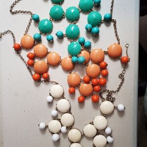 Lot of 3 Ily Couture Statement Necklaces